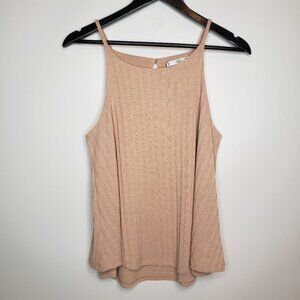 NWT MNG Basics Ribbed Spaghetti Strap Top S
